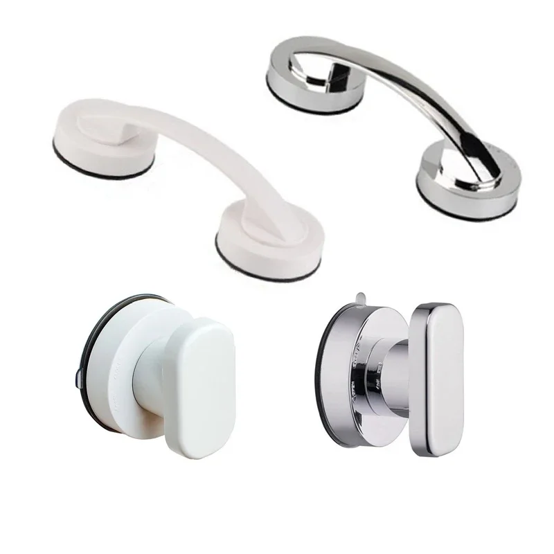 Glass Door Hinge - Anti-slip Handrail No Drilling Shower Handle