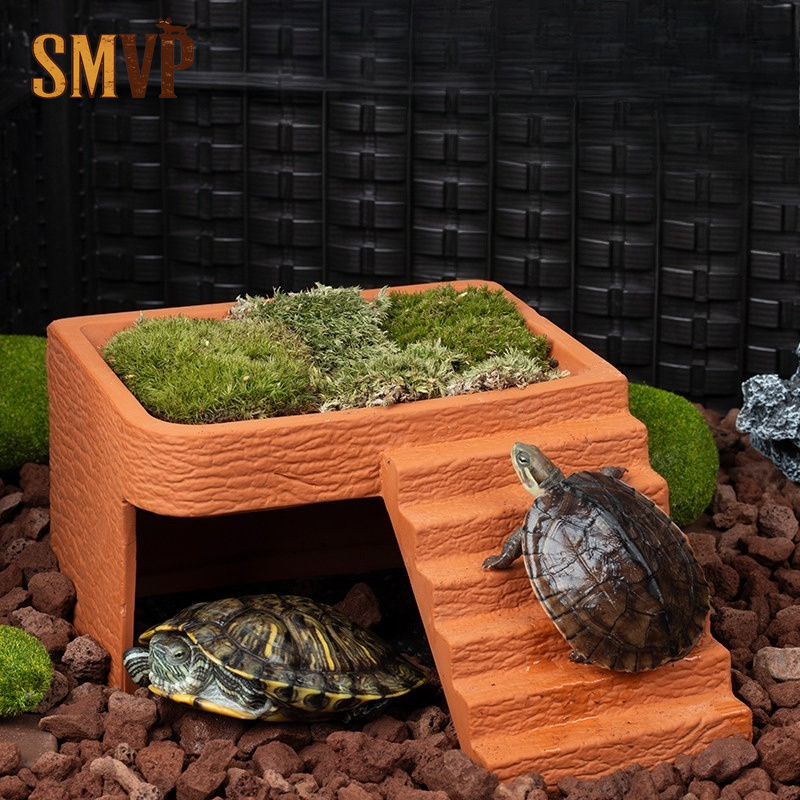 Aquarium Turtle Basking Platfo - Hide Cave Ceramic 评论和价格