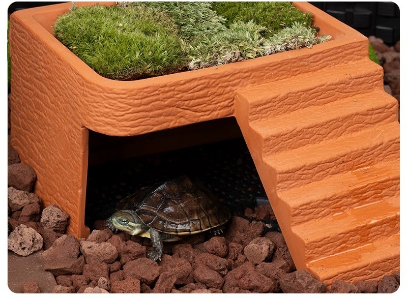 Aquarium Turtle Basking Platfo - Hide Cave Ceramic 评论和价格