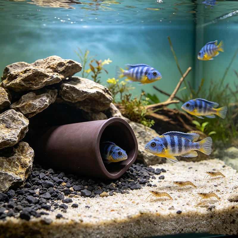 New Fish Tank Cave Aquarium Sh - Hide Cave Ceramic 评论和价格