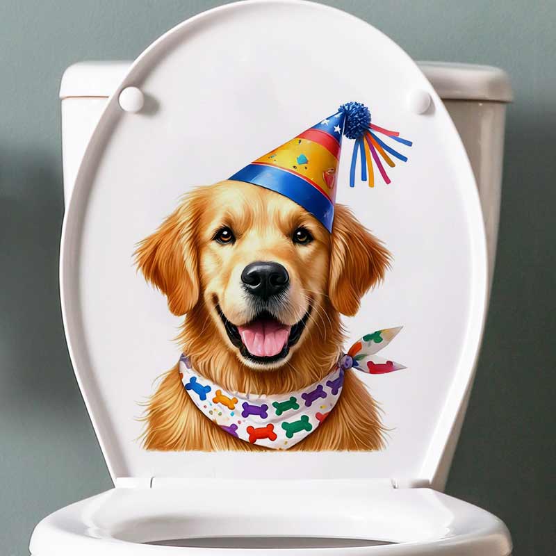 Happy Birthday Golden Retrieve - Pvc Panel Background 评论和价格