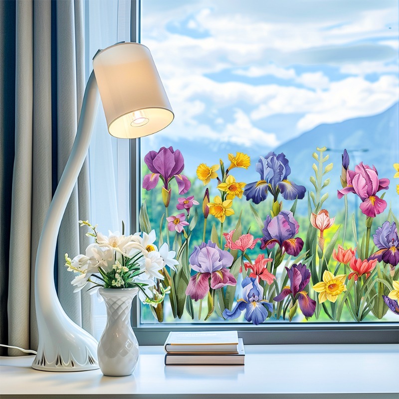 Colorful Beautiful Iris Flower - Pvc Panel Background 评论和价格