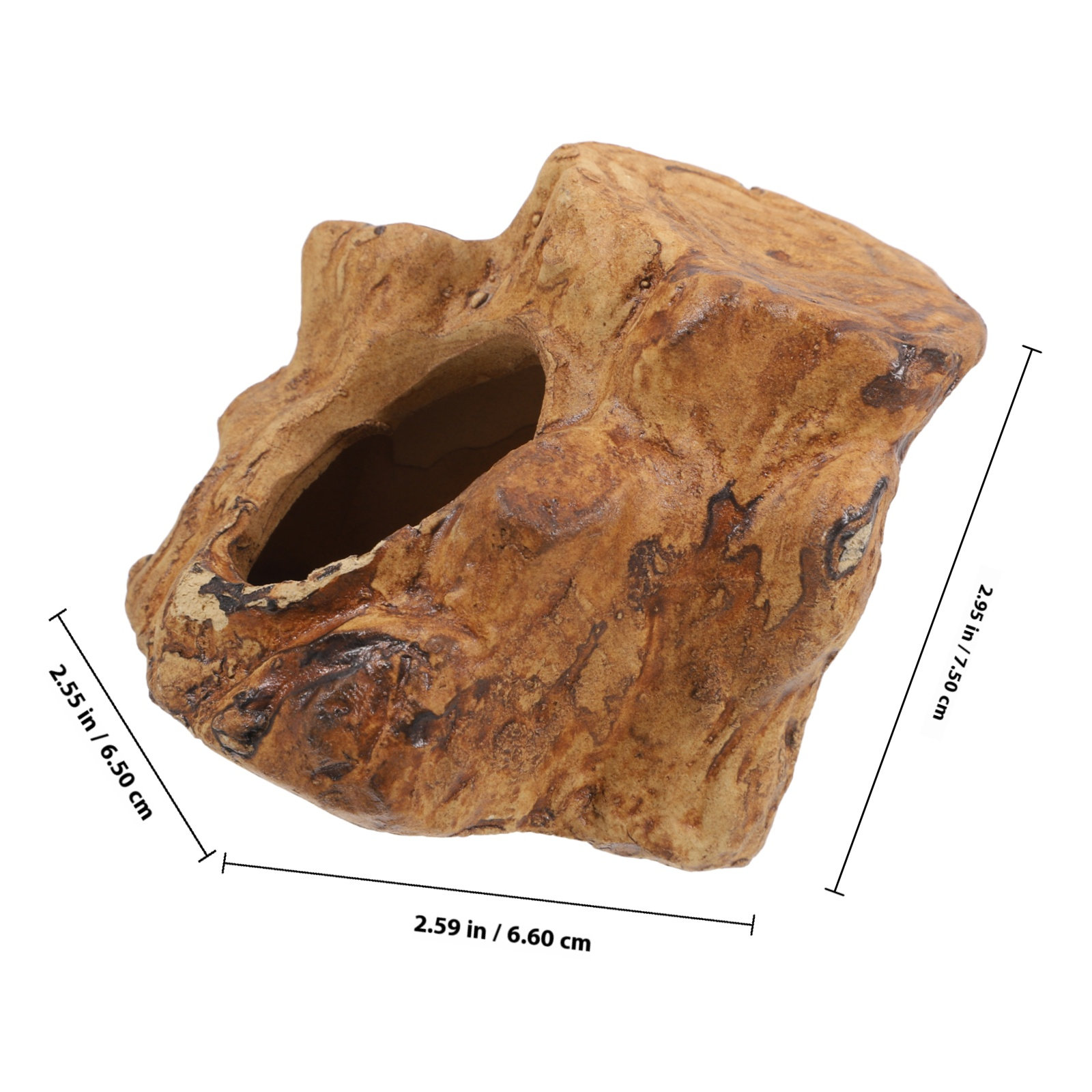 Natural Look Ceramic Fish Tank - Hide Cave Ceramic 评论和价格