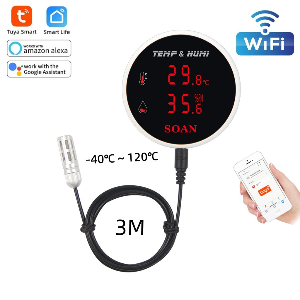 Tuya WiFi Temperature Humidity - Digital Hygrometer Probe 评论和价格