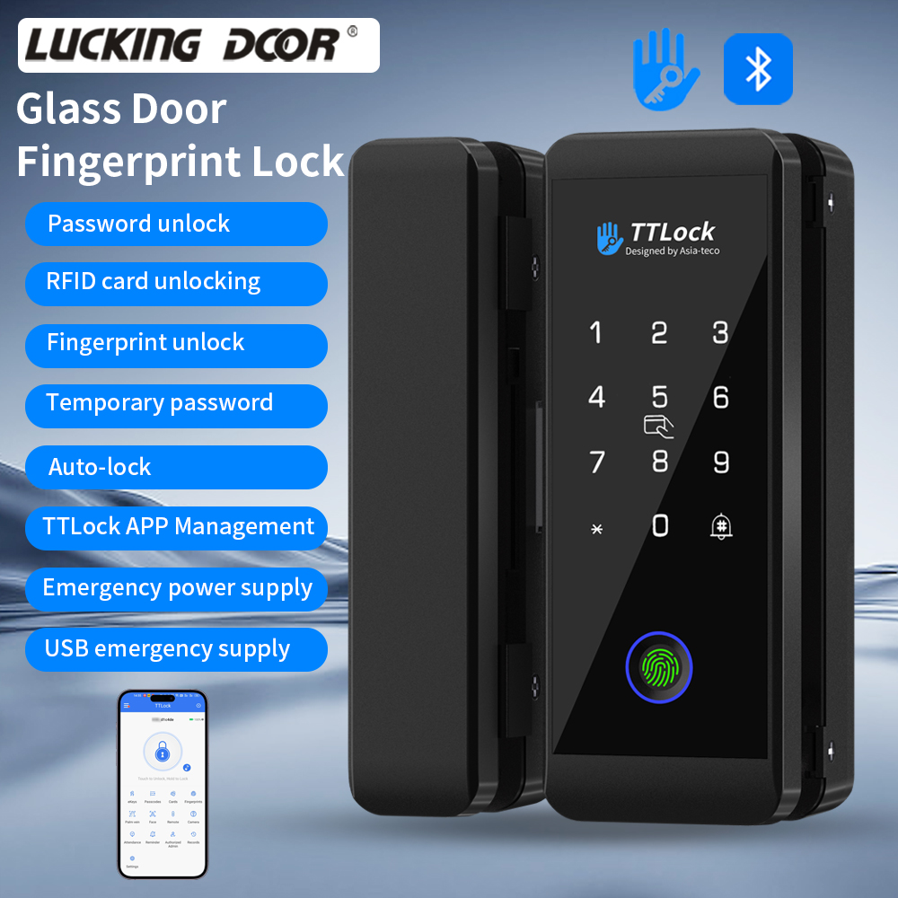 TTLOCK Smart Glass lock Finger - Glass Door Hinge 评论和价格
